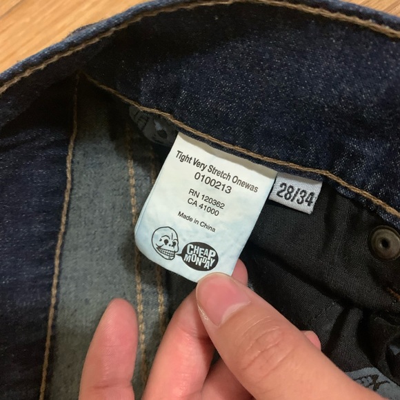 Cheap Monday Dark Wash Skinny Jeans - Picture 3 of 4